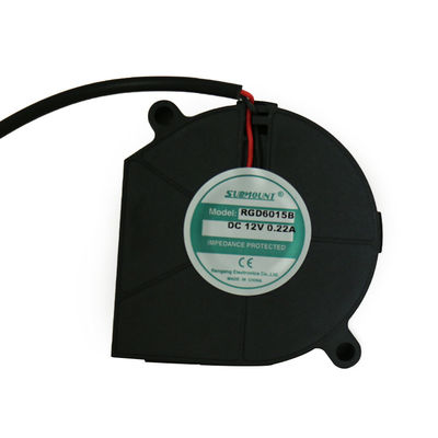 Noir imperméable de la fan 5V de ventilateur de C.C de 60x60x15mm pour la dissipation thermique